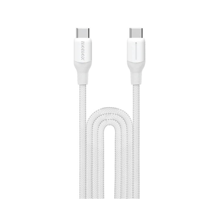 MOMAX 1-Link Flow Braided Cable - USB-C / 100W / 2 Meter / White