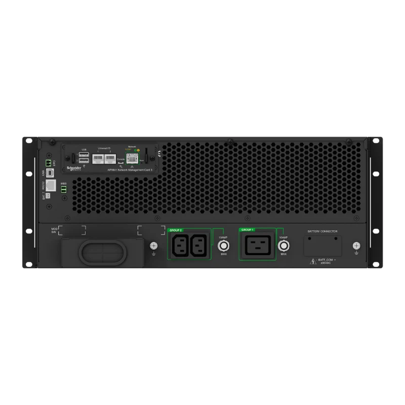 مزود طاقة غير منقطع إيه بي سي سمارت UPS RT ‏6000VA - ‏6 آلاف واط / 6 آلاف فولت أمبير / تحويل مزدوج أونلاين / تركيب في رف/وضع برجي