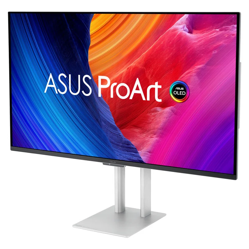 شاشة احترافية أسوس PA32UCDM برو آرت ديسبلاي OLED - حجم 32 بوصة 4K UHD / زمن استجابة 0.1 مللي ثانية / 240 هرتز / Thunderbolt 4/HDMI 2.1/USB 3.2 جيل 2 Type-A / ضمان سنة