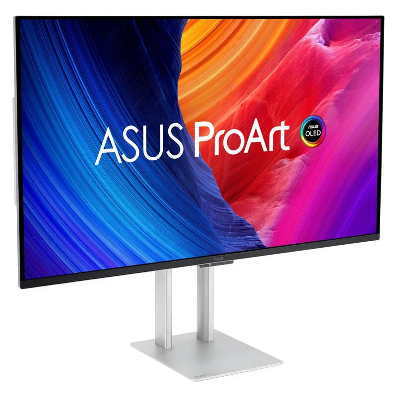 شاشة احترافية أسوس PA32UCDM برو آرت ديسبلاي OLED - حجم 32 بوصة 4K UHD / زمن استجابة 0.1 مللي ثانية / 240 هرتز / Thunderbolt 4/HDMI 2.1/USB 3.2 جيل 2 Type-A / ضمان سنة