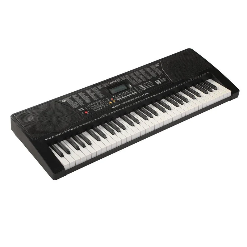 Wansa 61 Keys Musical Keyboard, KL-91M - Black