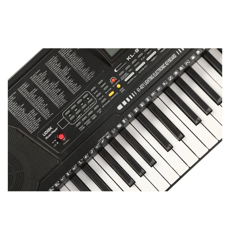 Wansa 61 Keys Musical Keyboard, KL-91M - Black