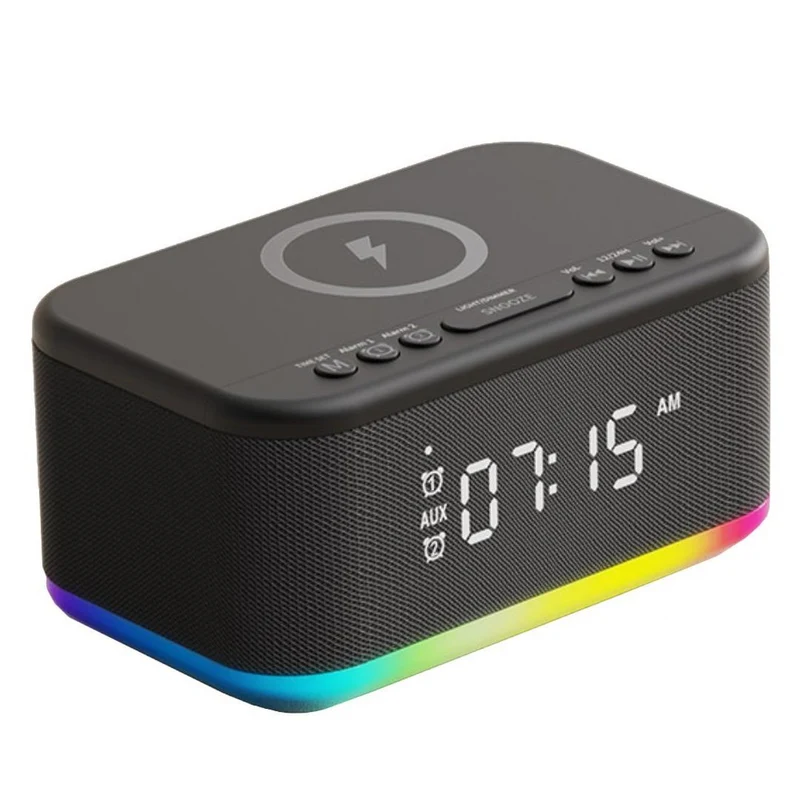 EQ A21B Multifunctional Clock Radio - Black
