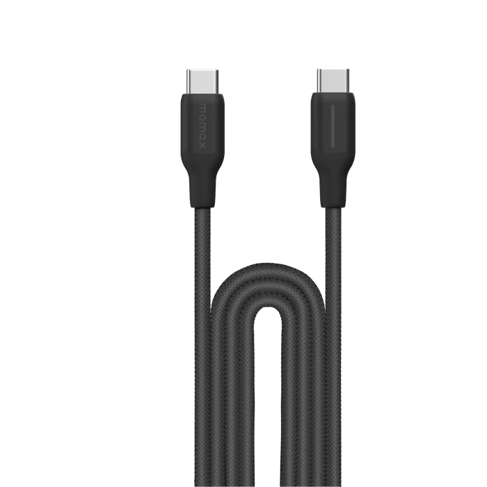 MOMAX 1-Link Flow Braided Cable - USB-C / 100W / 2 Meter / Black