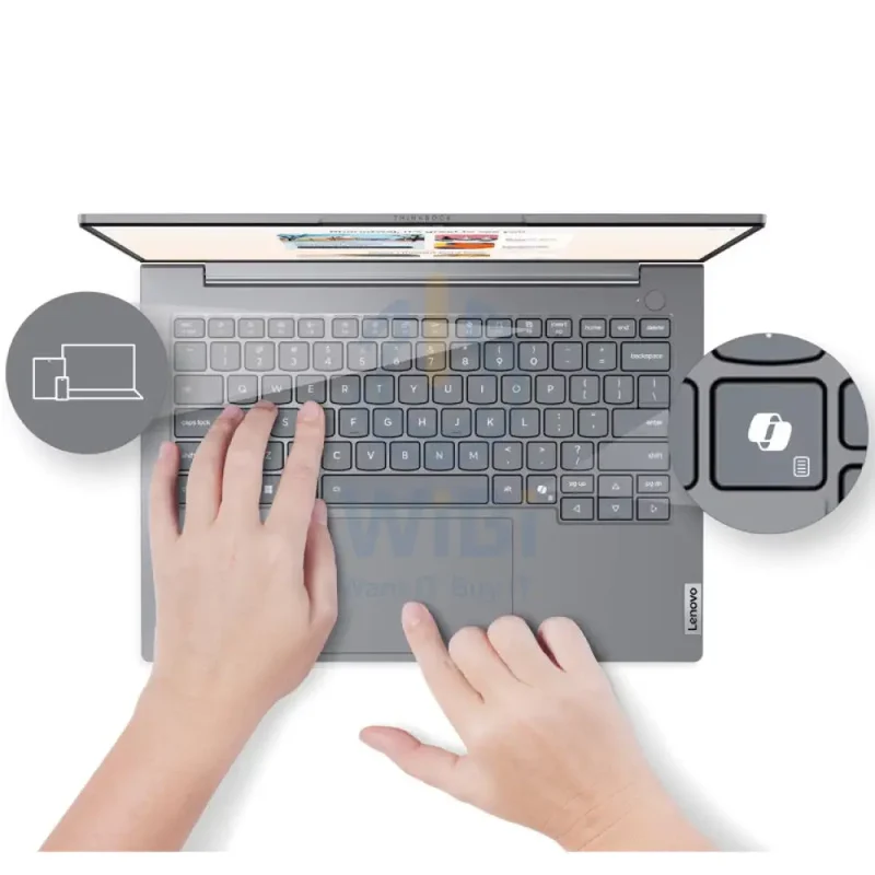 Lenovo ThinkBook 14 G8 - 14" WUXGA / Ultra 5 225U / 16GB / 512GB (NVMe M.2 SSD) / DOS (Without OS) / 1YW / Arabic/English With Lenovo 15.6" Casual Toploader