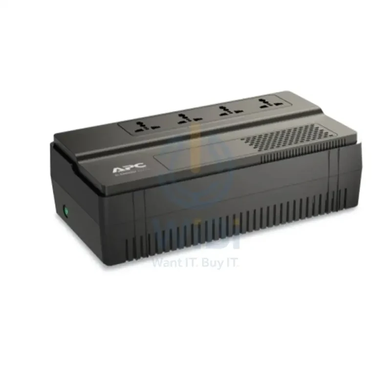 مزود طاقة غير منقطع إيه بي سي إيزي UPS BV ‏650VA - 375 واط / 650 فولت أمبير / تفاعلي مع خط الكهرباء / أسود - BV650I-MSX