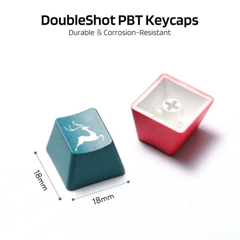 (Only Keycaps) Redragon X LTC PBT 108 Keycaps Set, Thick PBT Keycaps for Mechanical Keyboard (Christmas Limited Edition)