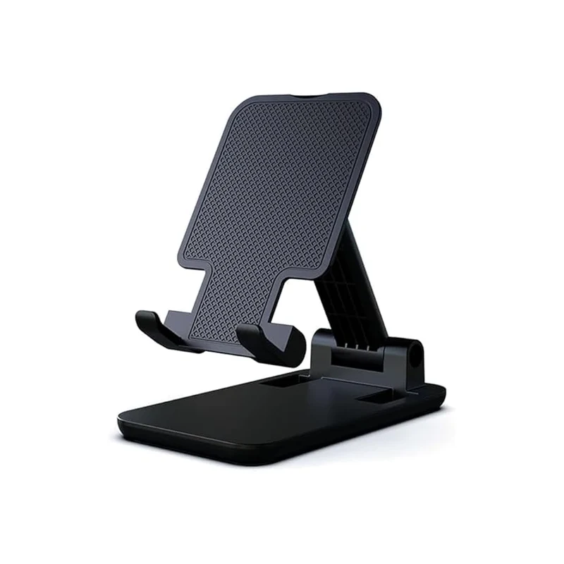 Earldom EH314 Pro-Grade Foldable Phone Stand (4.5–7.0”) – 180° Liftable, Non-Slip, Black