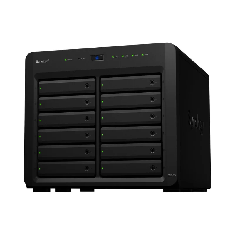 جهاز تخزين شبكي سينولوجي ديسك ستيشن DS2422+ - SATA / 12 فتحة أقراص / USB / LAN / مكتبي