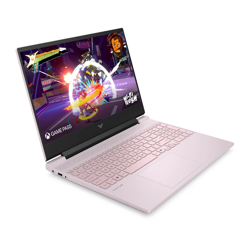 لابتوب ألعاب إتش بي فيكتوس 15-FA2003NE - حجم 15.6 بوصة FHD / i7 / 8 جيجابايت / 512 جيجابايت (محرك أقراص صلبة SSD بتقنية NVMe M.2) / RTX 3050 بسعة 6 جيجابايت GDDR6 / ضمان سنة / مفاتيح إنجليزي/عربي / وردي بودري