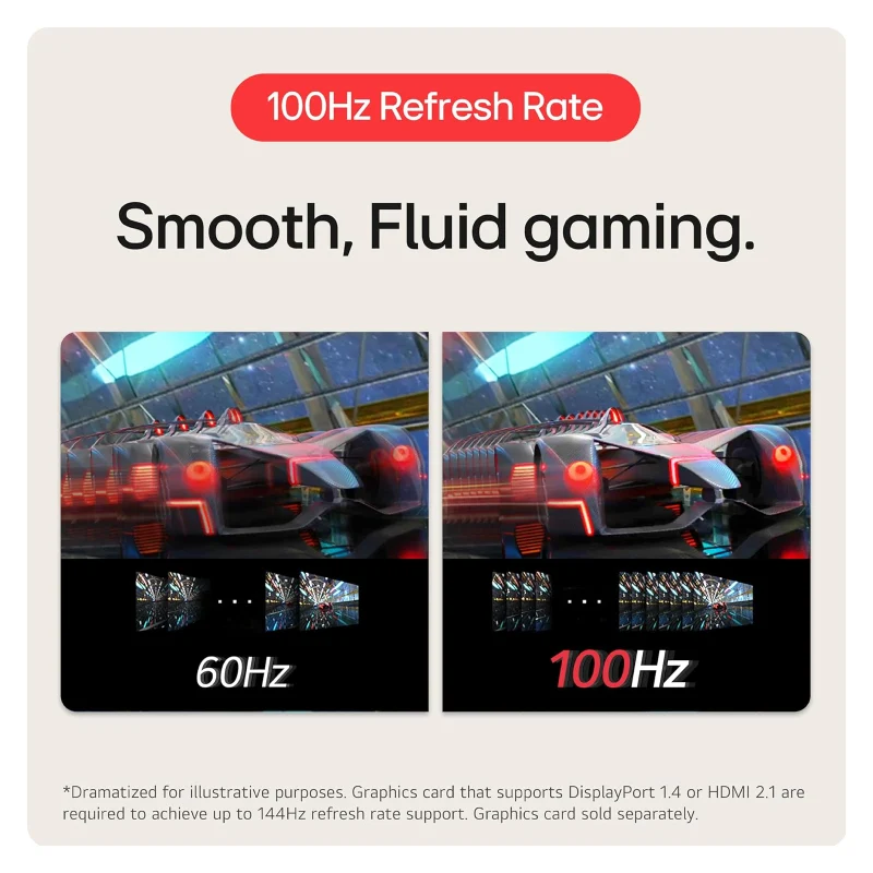 شاشة LG منحنية مقاس 32 بوصة بدقة Full HD - زمن استجابة 5 مللي ثانية / 100 هرتز / Dynamic Action Sync / AMD FreeSync / HDMI / D-Sub / أسود