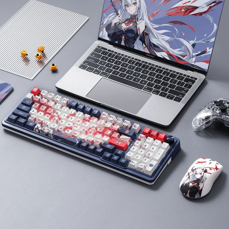 EISA K686 PRO SE Keyboard & K1NG M916 PRO (1K Hz) Mouse Anime Combo