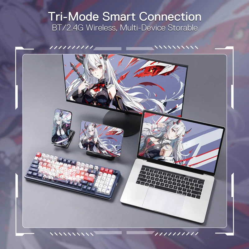 EISA K686 PRO SE Keyboard & K1NG M916 PRO (1K Hz) Mouse Anime Combo