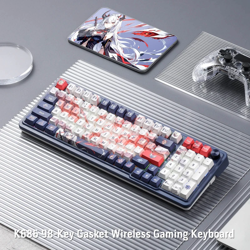 EISA K686 PRO SE Keyboard & K1NG M916 PRO (1K Hz) Mouse Anime Combo