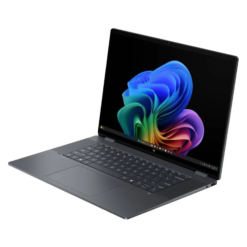لابتوب إتش بي أومني بوك X فليب للجيل التالي AI PC، مقاس 16.0 بوصة 2K متعدد اللمس، معالج ألترا 7 256V، ذاكرة وصول عشوائي 16 جيجابايت، قرص حالة صلبة NVMe M.2 بسعة 1 تيرابايت، ويندوز 11 هوم، 16-AS0023DX، ضمان سنة واحدة، مفاتيح إنجليزية