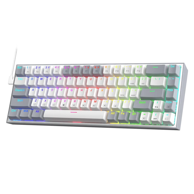 CASTOR K631 Grey 65% Wired RGB Gaming Keyboard
