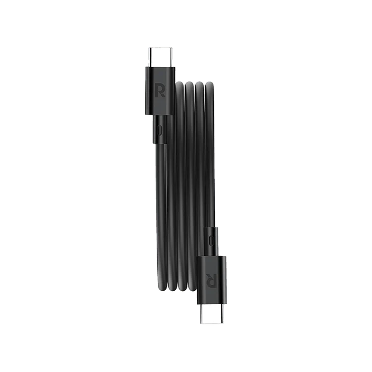 كابل راف باور من USB-C إلى USB-C بقدرة 60 واط وطول 2 متر - أسود