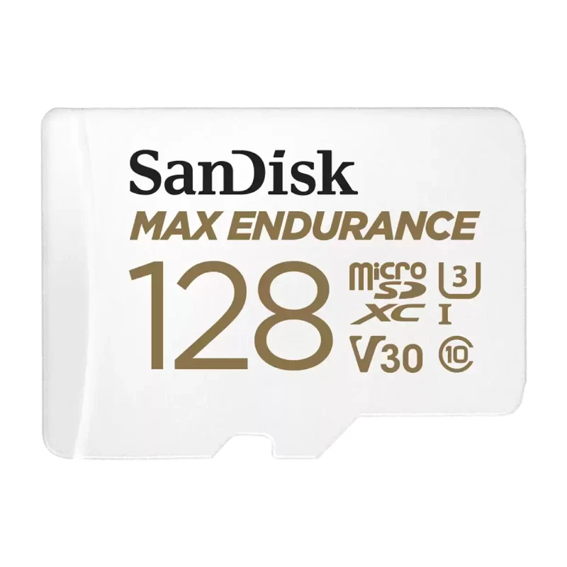 بطاقة ذاكرة سانديسك ماكس إنديورانس microSD - 128 جيجابايت / سرعة تصل إلى 100 ميجابايت/ثانية
