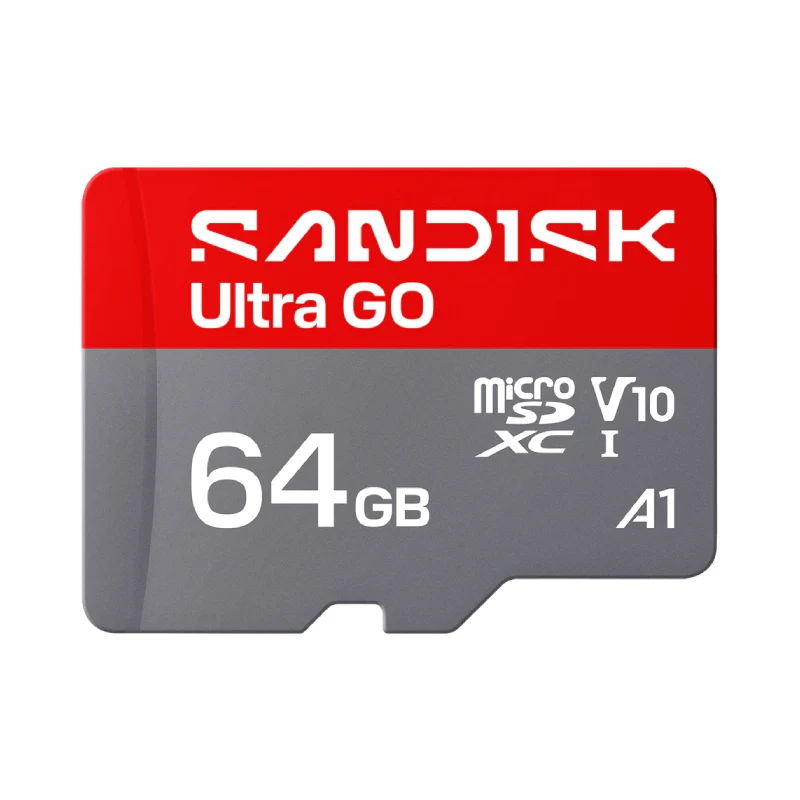 بطاقة ذاكرة سان ديسك ألترا جو microSD UHS-I، بسعة 64 جيجابايت، بسرعة تصل إلى 140 ميجابايت/ثانية