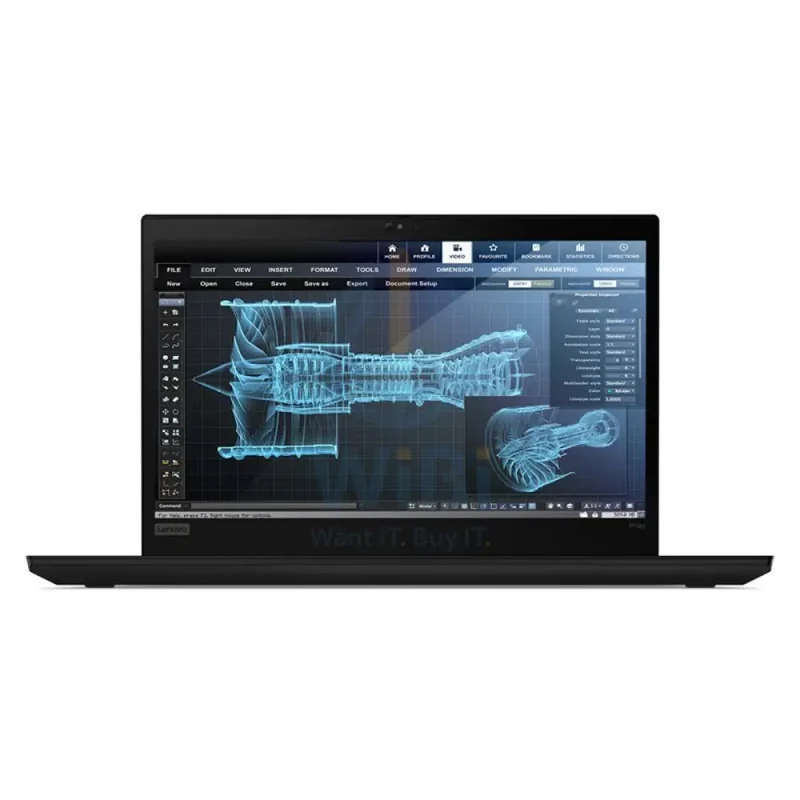 لابتوب لينوفو ثينك باد P14 الجيل الثاني، مقاس 14.0 بوصة، معالج i7، ذاكرة وصول عشوائي 16 جيجابايت، قرص حالة صلبة بسعة 256 جيجابايت، بطاقة رسومات T500 بسعة 4 جيجابايت VGA، مستعمل