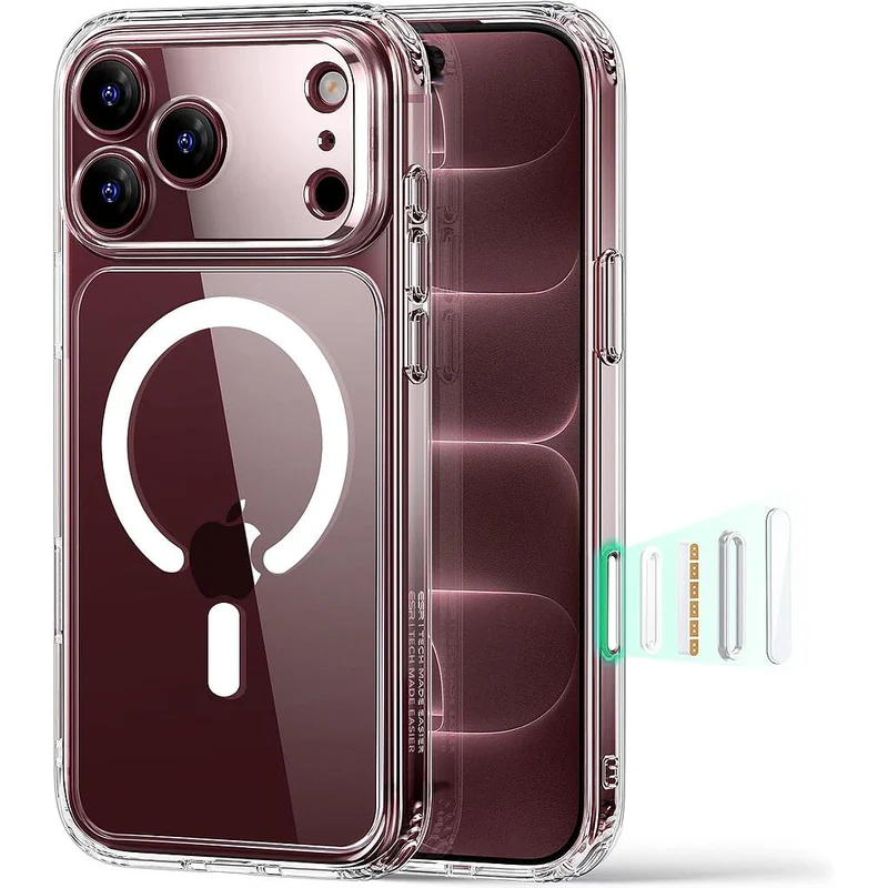 ESR Halolock Classic Hybrid (Camera Control Button) Case For iPhone 18 Pro Max / Apple iPhone 17 Pro Max - Clear