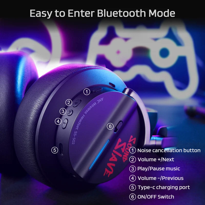 Redragon x LTC 2.4GHz/BT Wireless Headphones with Mic