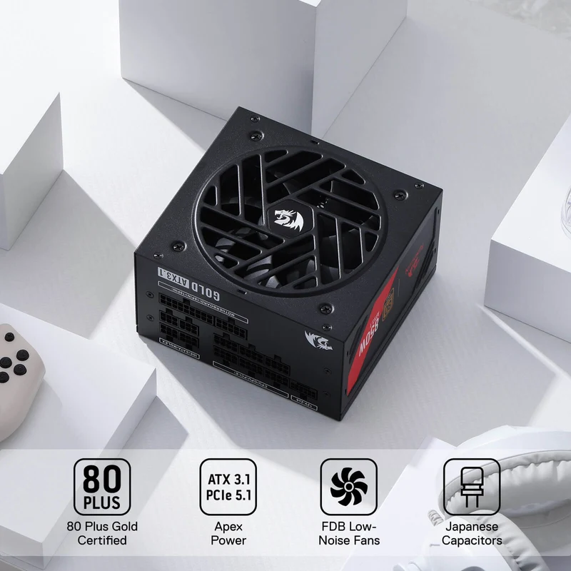 MASTER RGPS-850W 80 Plus® Gold ATX 3.1 PSU (Black & White)