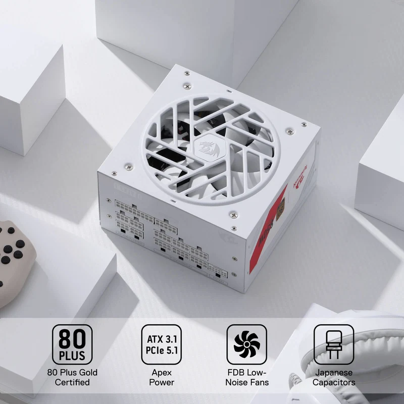 MASTER RGPS-850W 80 Plus® Gold ATX 3.1 PSU (Black & White)