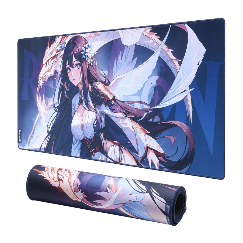 P046 Anime Blue Gaming Mouse Pad/Desk Mat