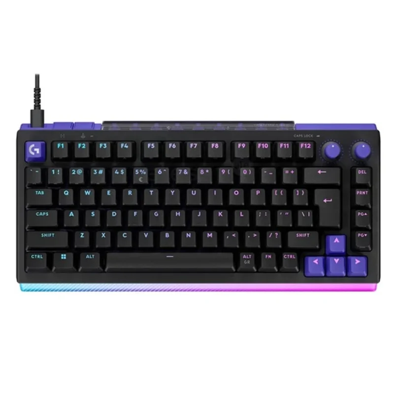لوحة مفاتيح ألعاب لوجيتك G512 X 75 TMR أنالوج/ميكانيكية سلكية، مفاتيح تكتيكال / باللون الأسود (تخطيط أمريكي)