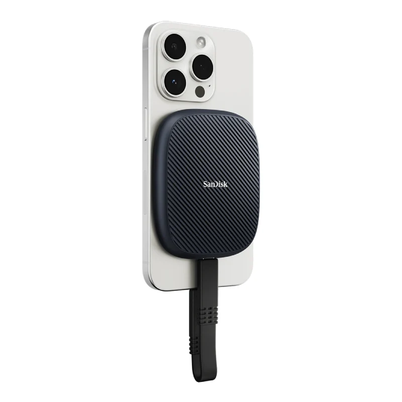 محرك أقراص صلبة SSD سانديسك للهاتف - 1 تيرابايت / سرعة تصل إلى 1000 ميجابايت/ثانية / USB-C / متوافق مع ماج سيف