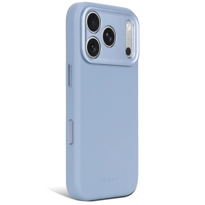 Decoded Leather Backcover Case For Apple iPhone 18 Pro / Apple iPhone 17 Pro - Sky Blue