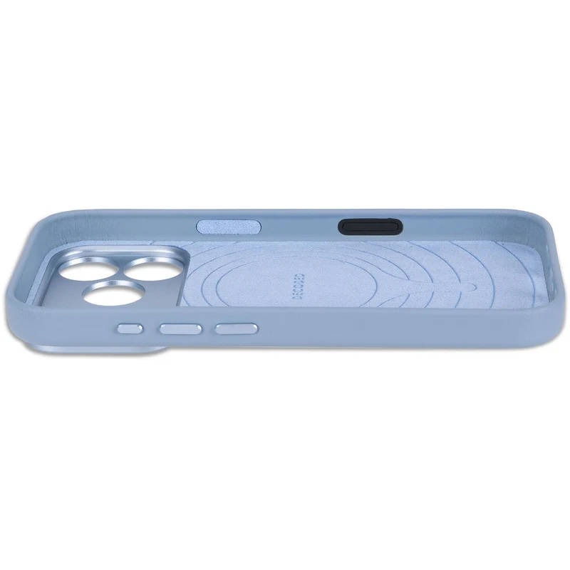 Decoded Leather Backcover Case For Apple iPhone 18 Pro / Apple iPhone 17 Pro - Sky Blue