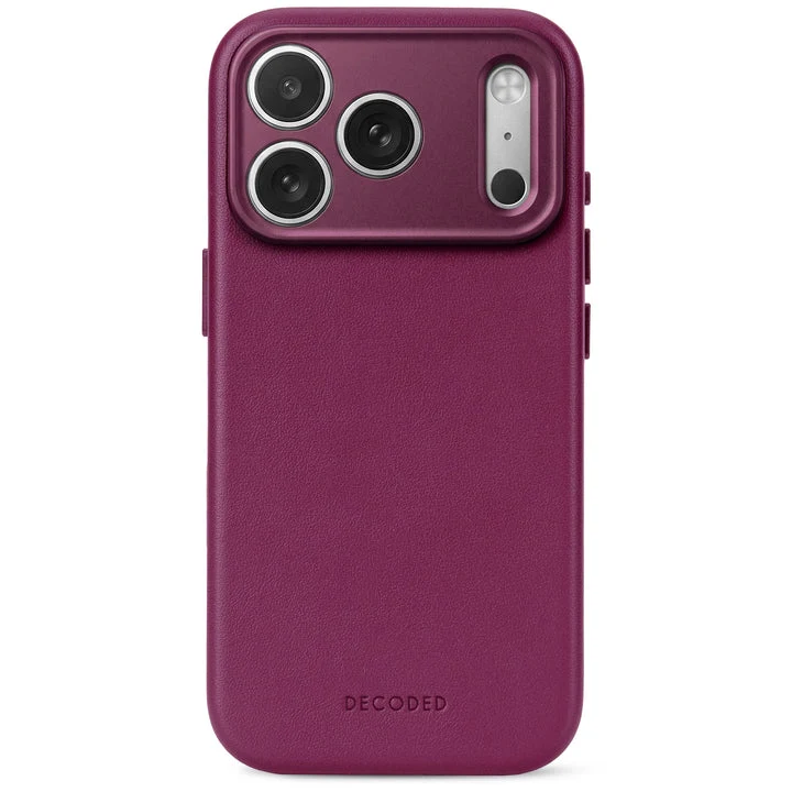 Decoded Leather Backcover Case For Apple iPhone 18 Pro Max / Apple iPhone 17 Pro Max - Aubergine