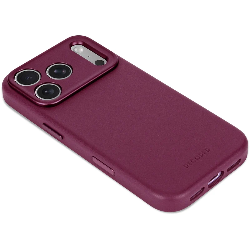 Decoded Leather Backcover Case For Apple iPhone 18 Pro Max / Apple iPhone 17 Pro Max - Aubergine
