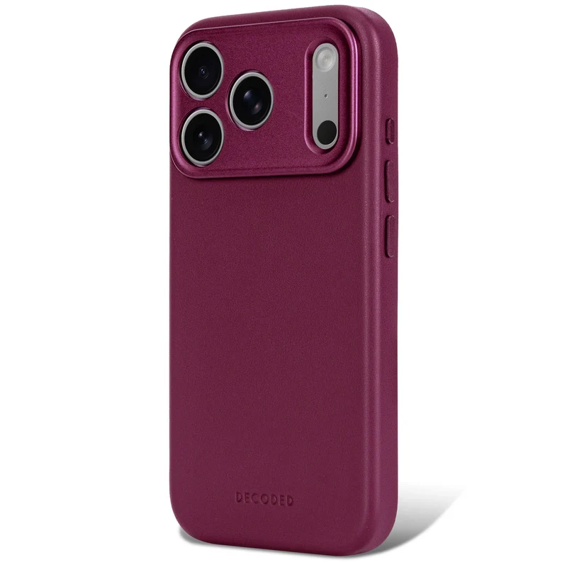 Decoded Leather Backcover Case For Apple iPhone 18 Pro Max / Apple iPhone 17 Pro Max - Aubergine