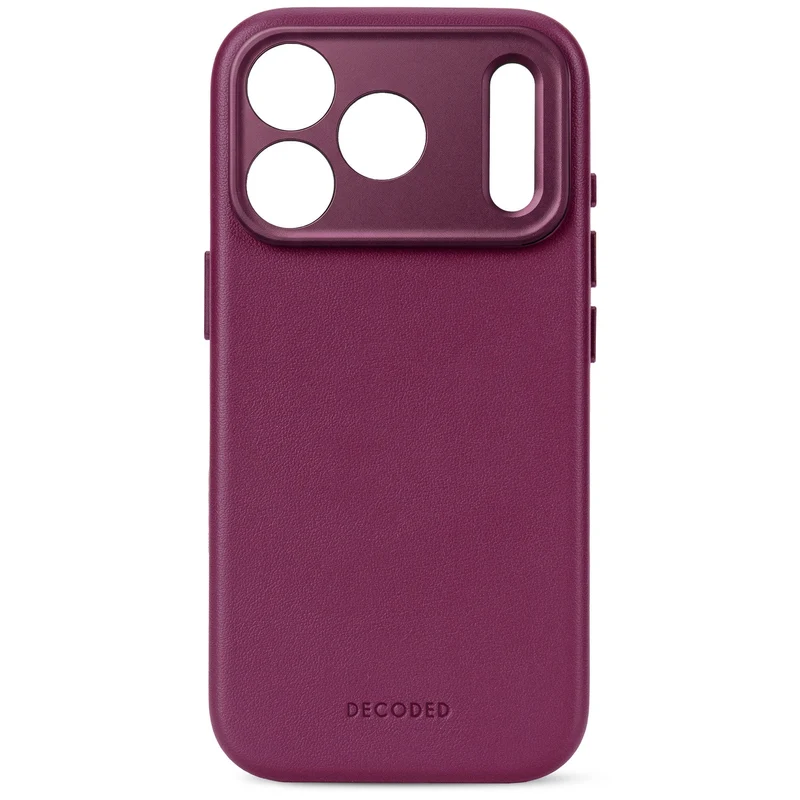 Decoded Leather Backcover Case For Apple iPhone 18 Pro Max / Apple iPhone 17 Pro Max - Aubergine