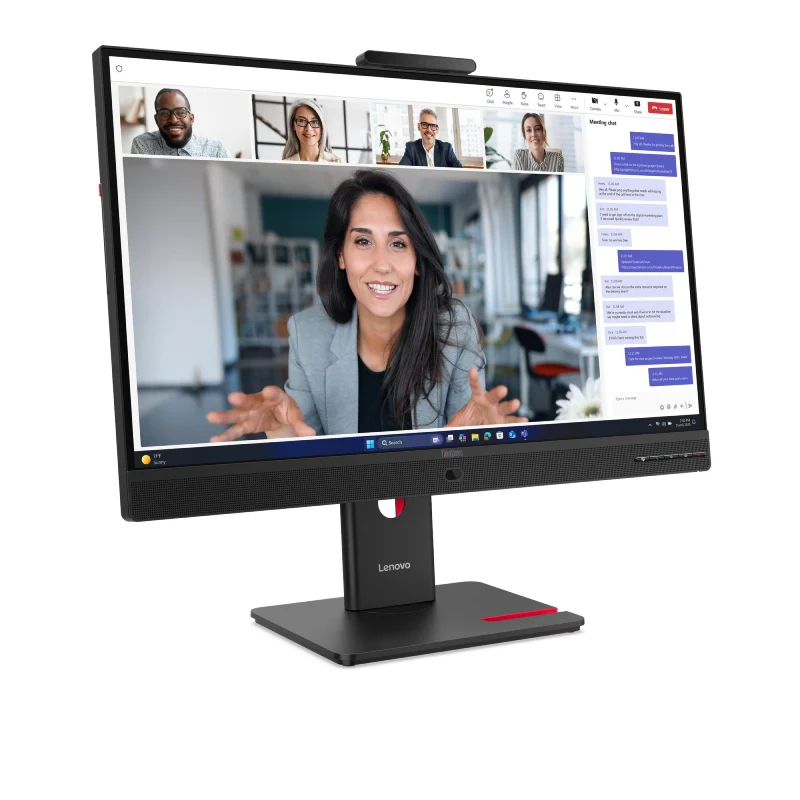 Lenovo ThinkVision T27QD-4v Monitor - 27.0" QHD / 4ms / Upto 120Hz / HDMI 2.1 / DisplayPort 1.4 /LAN / USB-C/USB-A / Camera / Speaker - Monitor