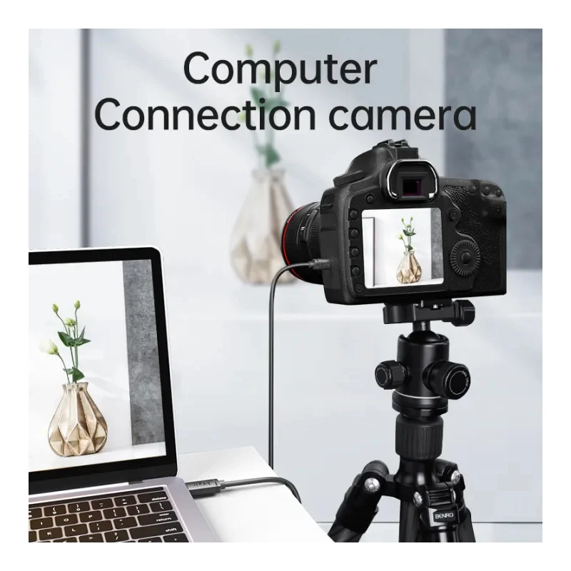 كابل ميني USB جاسوز من USB 2.0 A ذكر إلى Mini B ذكر لنقل البيانات بسرعة عالية 480 ميجابت/ثانية للكاميرا والقرص الصلب والراديو - 1.5 متر