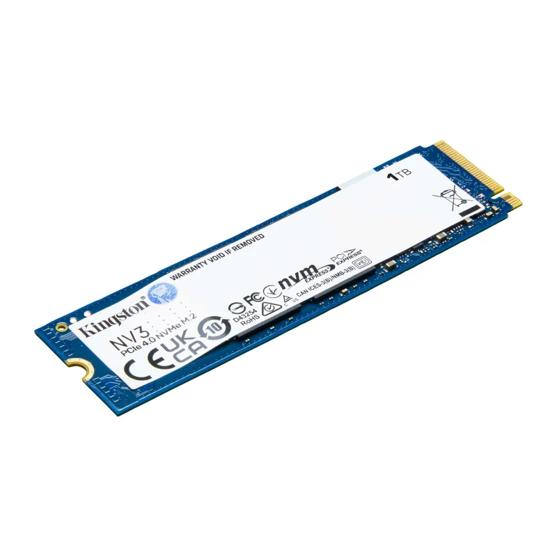 محرك أقراص صلبة SSD كينجستون NV3 - 1 تيرابايت / حتى 6,000 ميجابايت/ثانية / PCIe 4.0