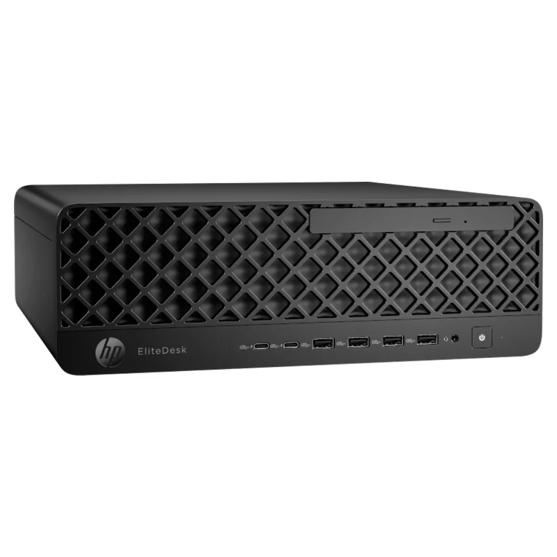 كمبيوتر مكتبي إتش بي إيليت ديسك 8 SFF G1i AI PC، معالج ألترا 7 265، ذاكرة وصول عشوائي 16 جيجابايت، قرص حالة صلبة NVMe بسعة 512 جيجابايت، ضمان سنة واحدة، باللون الأسود جاك