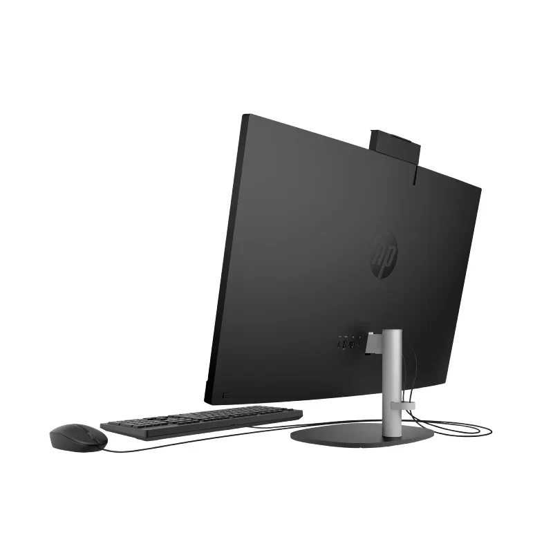 كمبيوتر مكتبي HP 27-CR2048NE متكامل بتقنيات الذكاء الاصطناعي - معالج ألترا 7 255U / ذاكرة 8 جيجابايت / محرك أقراص صلبة SSD بتقنية NVMe M.2 بسعة 512 جيجابايت / شاشة FHD غير لمسية 27 بوصة / ضمان سنة / أسود فاحم