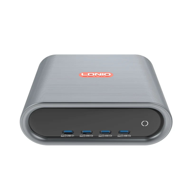 شاحن مكتبي فائق السرعة إل دي نيو بتقنية GaN - 100 واط / USB-C / USB-A / ألوان متنوعة