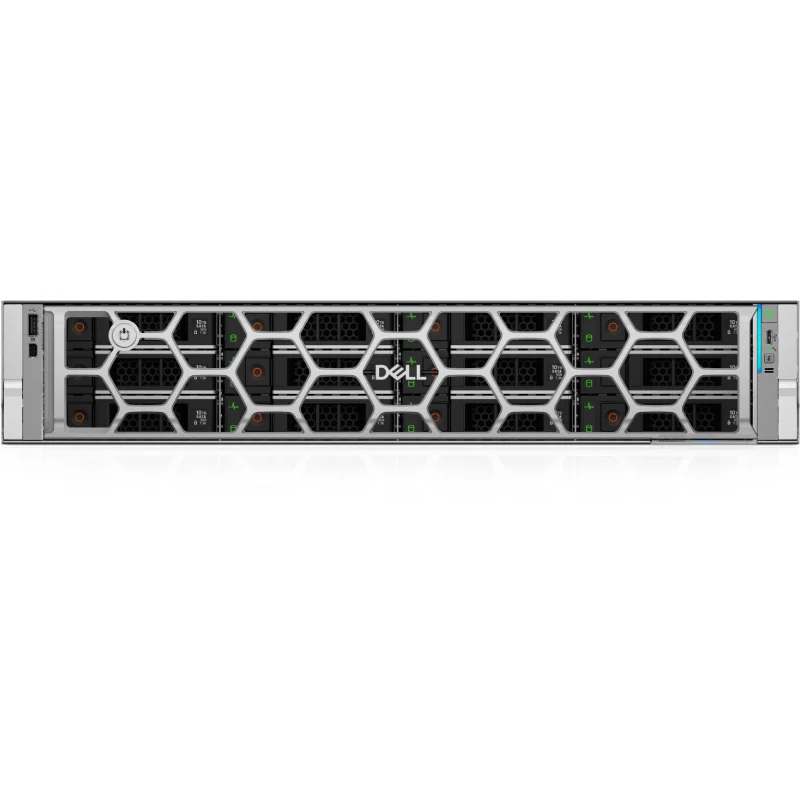 خادم ديل باور إيدج R570 - زيون 6511P بتردد 2.30 جيجاهرتز / 16 نواة / 256 جيجابايت / محرك أقراص صلبة SSD بسعة 3.8 تيرابايت / 2 × 1500 واط / تركيب في رف (2U)