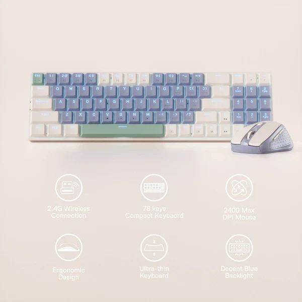 عرض باقة - سماعة رأس سلكية ريدراجون H260 هايلاس - USB + 3.5 مم / أبيض + طقم لوحة مفاتيح وماوس لاسلكي ريدراجون BS8772 - أزرق لوليبوب + وسادة ماوس ألعاب هايبر إكس بالس فاير مات - متوسط / أسود