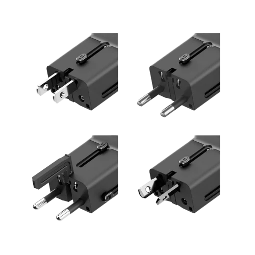 Energea TravelGo Adapter 30 2-Port USB-C 30W PD Travel Adapter - Gunmetal