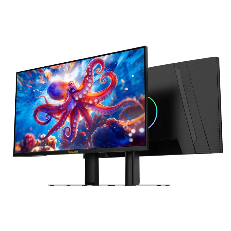 شاشة ألعاب سادس NP-Octopus حجم 32 بوصة 4K - حجم 32 بوصة 4K / زمن استجابة 0.5 مللي ثانية / تردد 160 هرتز / إتش دي إم آي 2.1 / ديسبلاي بورت 1.4 / أسود