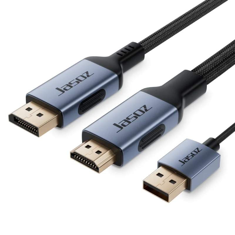 كابل جاسوز A140 من HDMI إلى DisplayPort مع USB-A، بطول 2 متر