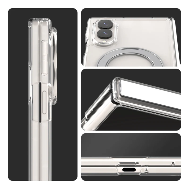Araree Duple 360 Magsafe Stand Cover For Samsung Galaxy Z Fold 8 - Clear