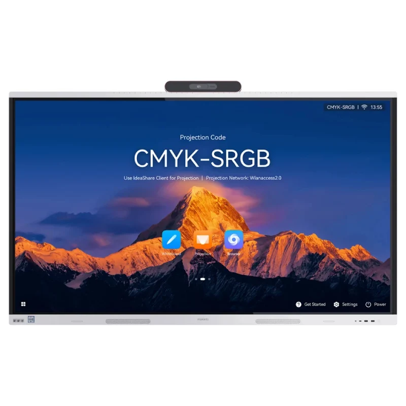 شاشة تعاون هواوي آيديا هب S3 - 8 نواة / 8 جيجابايت / 128 جيجابايت / حجم 65 بوصة 4K UHD / هارموني أو إس